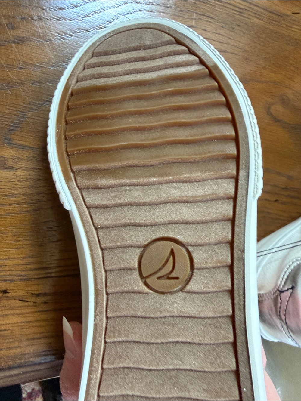 New Sperry Women’s Off-White Canvas Low-Top Sneakers. Sz 7.5. - Picture 10 of 13